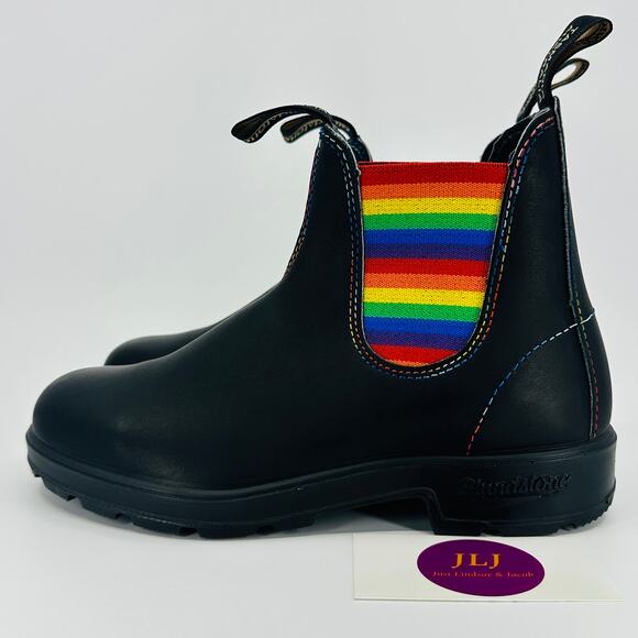 Blundstone 2105 Rainbow Black Leather Chelsea Boots Size 4.5 UK/ 7.5 US Women's - Picture 4 of 11